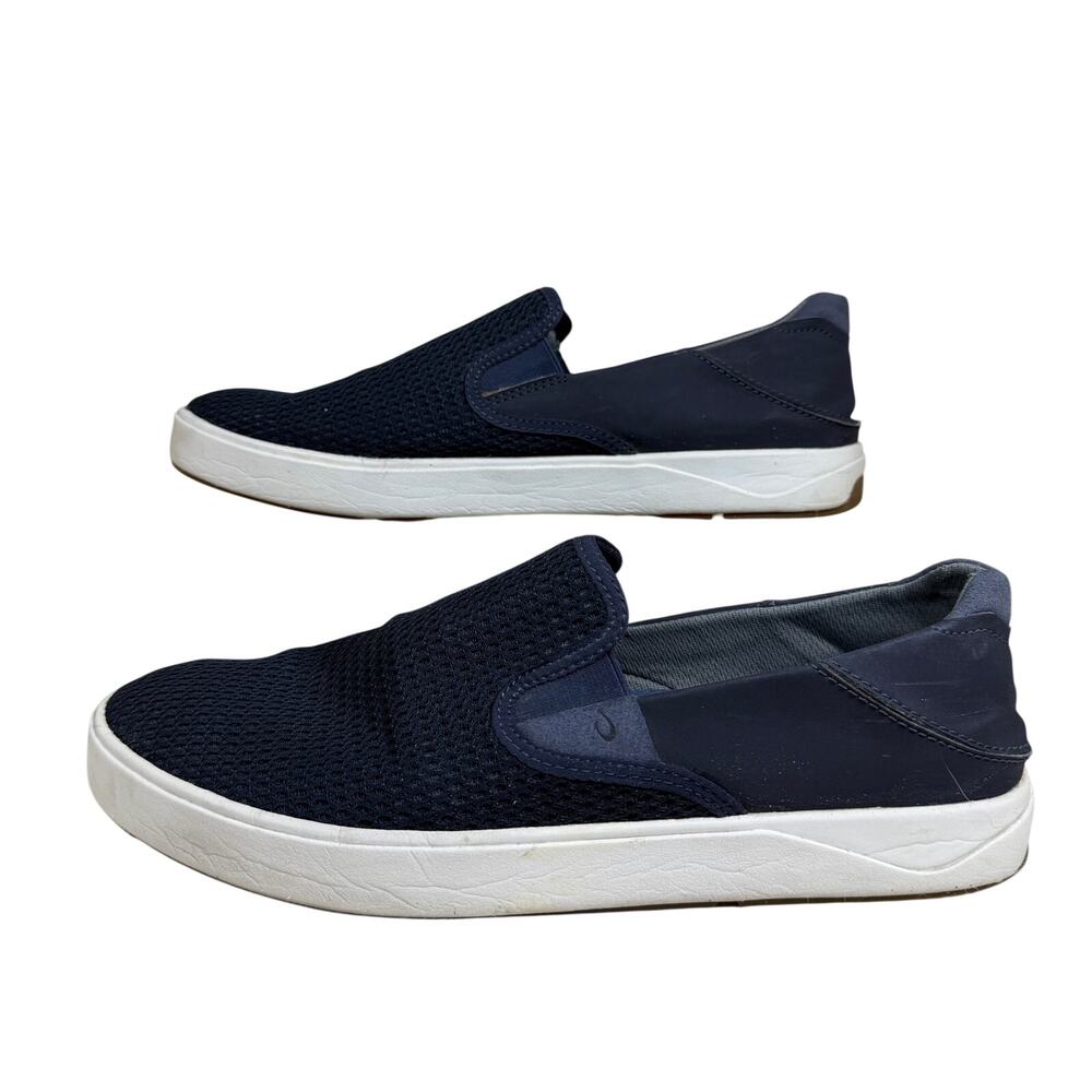 OluKai Lae‘ahi Mesh Slip-On Sneaker Boat Fishing Resort No-Slip Blue Men’s Sz 11